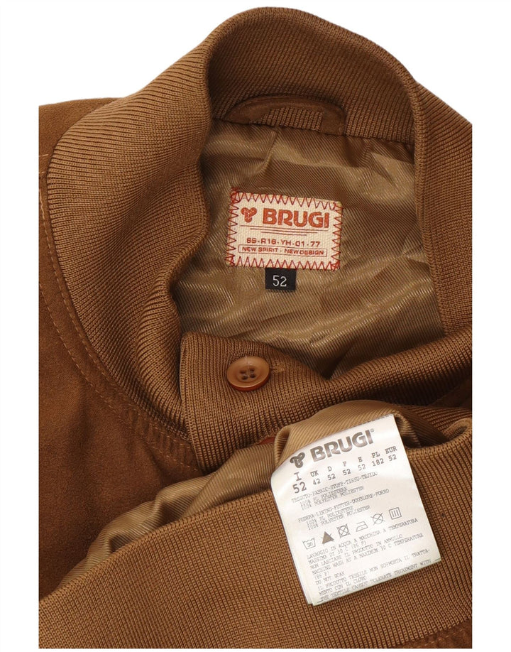 Brugi Herren Bomberjacke IT 52 XL Beige Polyester