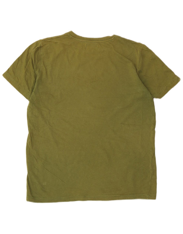 Kappa Herren Grafik-T-Shirt-Oberteil Medium Khaki