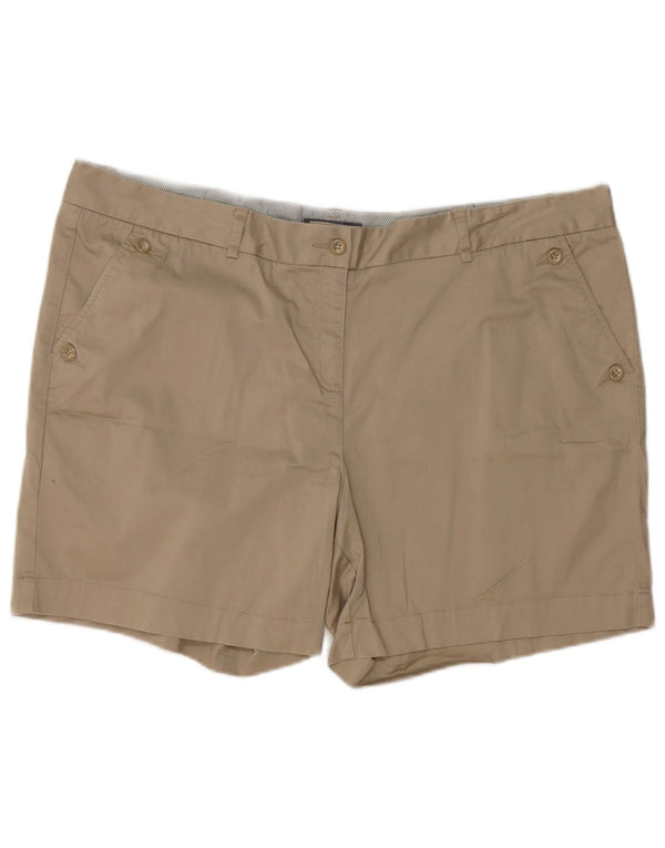 Laura Ashley Damen Chinoshorts UK 20 2XL W40 Beige Baumwolle