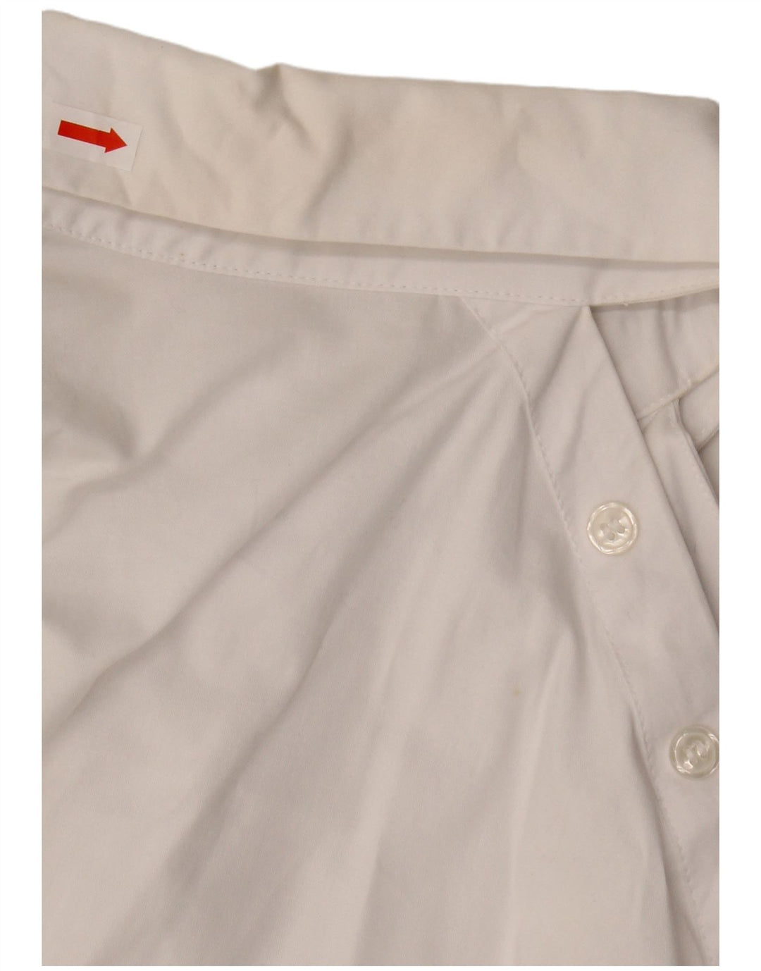Übergroße Crop-Shirt-Bluse von Zara für Damen, UK 10, Größe S, weiße Baumwolle