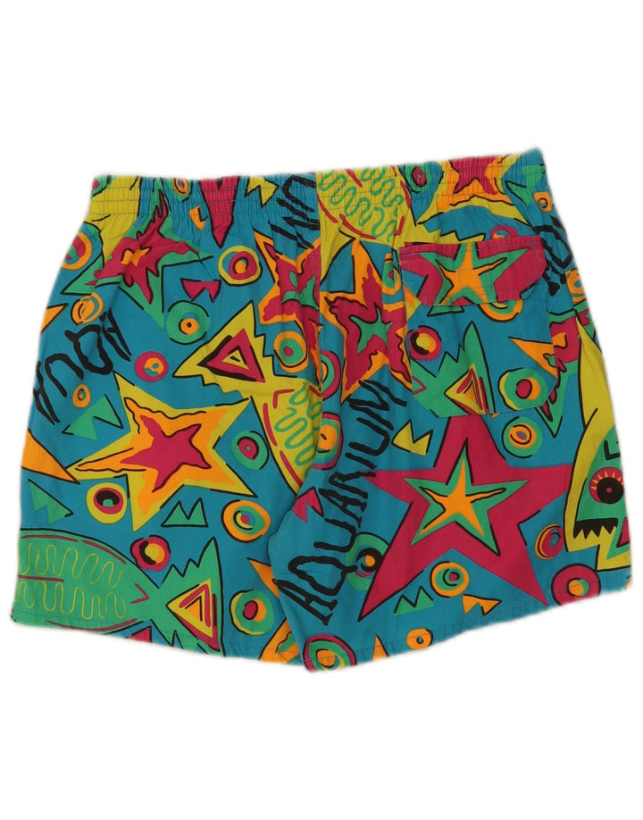 Aquarium Herren-Badeshorts mit Grafik, Größe 52, groß, mehrfarbig, geometrisch