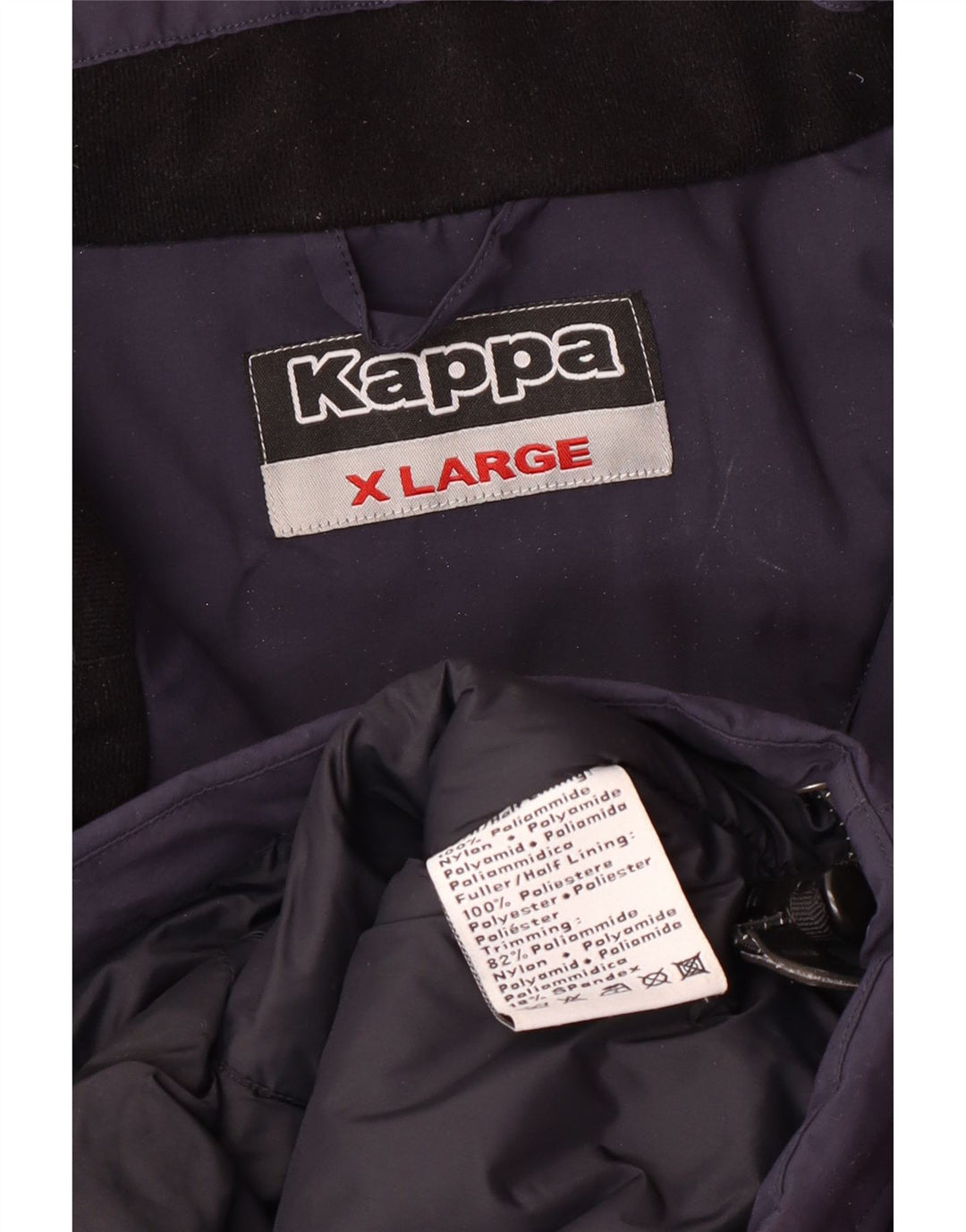 Kappa Herren Windjacke UK 42 XL Marineblau Polyamid