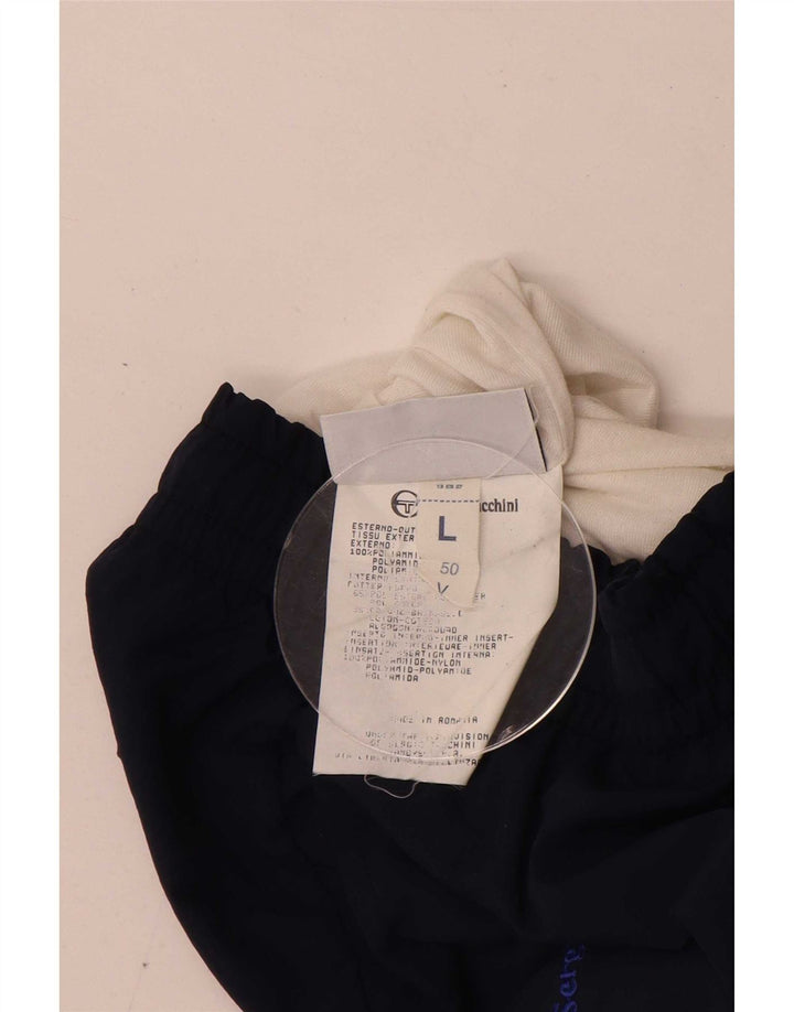 Sergio Tacchini Herren-Trainingshose, groß, marineblau, Polyamid