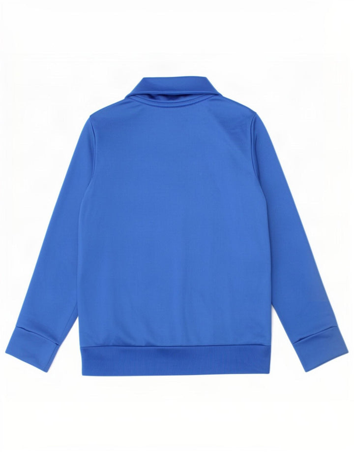 Puma Jungen-Trainingsanzug-Top-Jacke, 3–4 Jahre, blaues Farbblock-Polyester