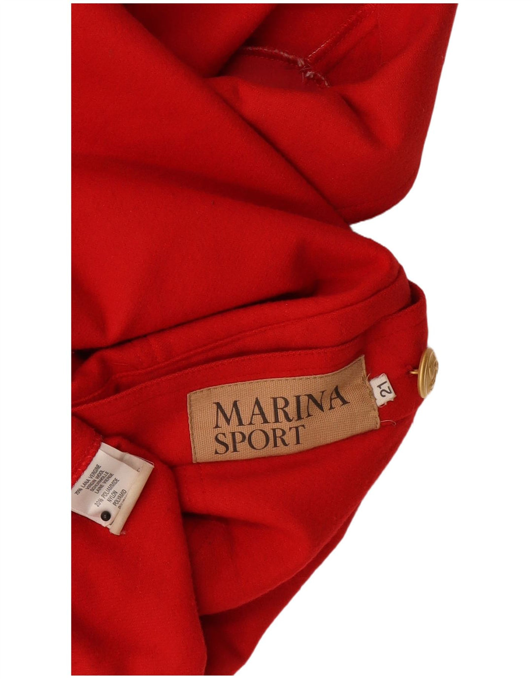 Marina Sport Damen-Shaket-Jacke mit 3/4-Ärmeln, Größe 21, mittelrot