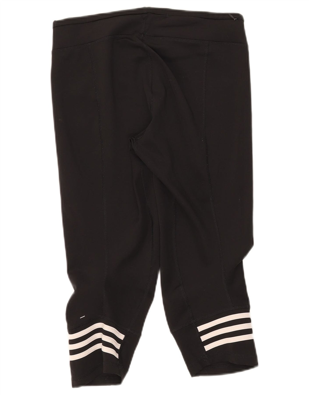 Adidas Damen Climalite Capri Leggings UK 12/14 Medium Schwarz Polyester