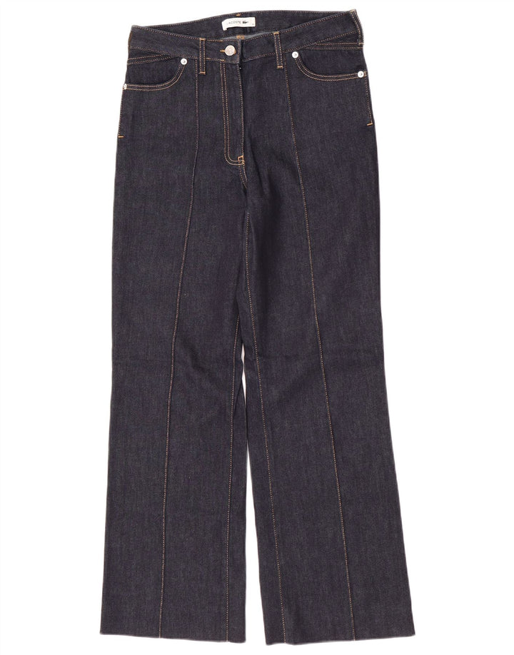 Lacoste Damen Bootcut-Jeans, Größe 36, klein, W28, L29, marineblaue Baumwolle