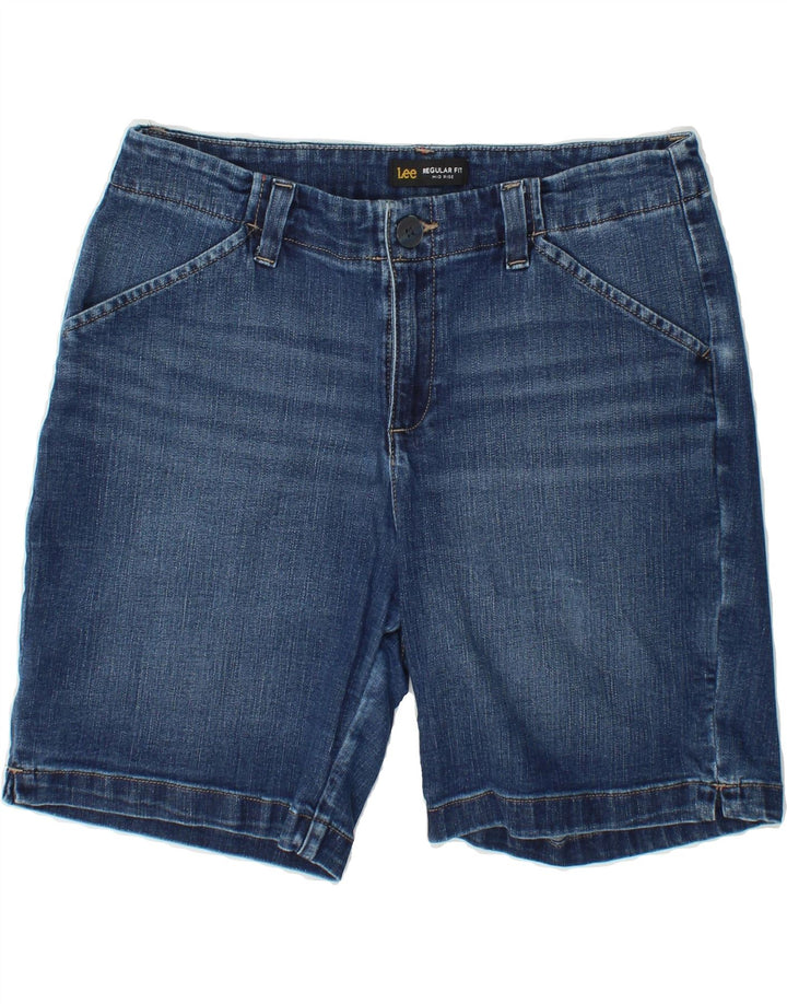 LEE Womens Mid Rise Mid Rise Regular Fit Denim Shorts US 8 Medium W32 Blue Vintage Lee and Second-Hand Lee from Messina Hembry 