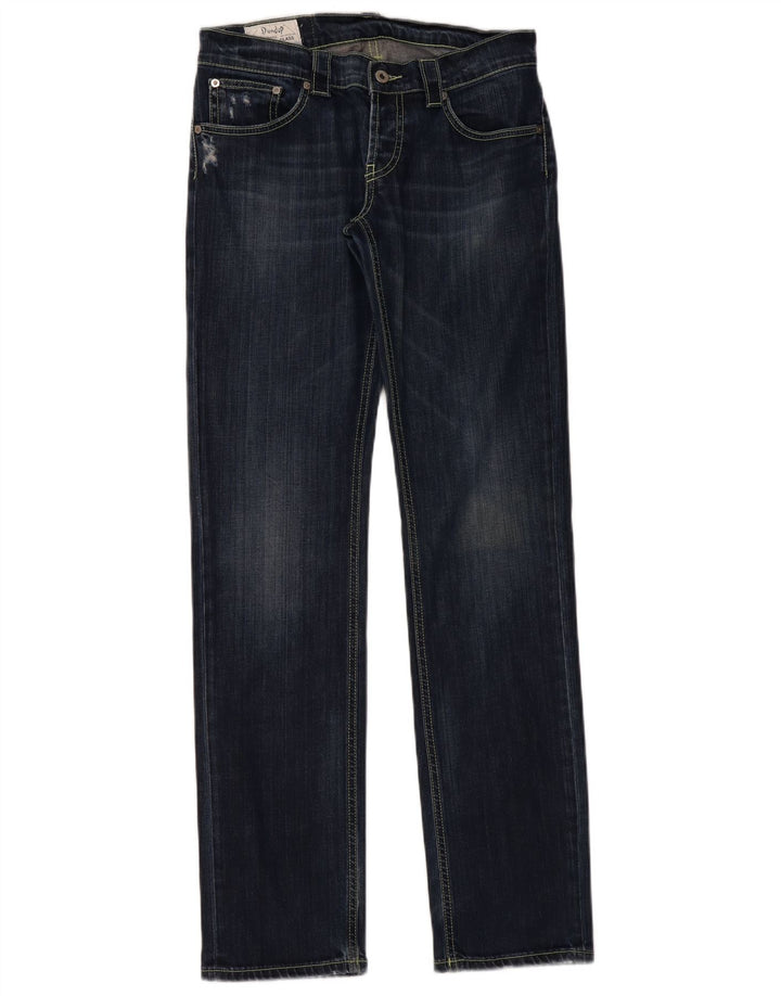 DONDUP Damen Straight Jeans W30 L35 Marineblaue Baumwolle