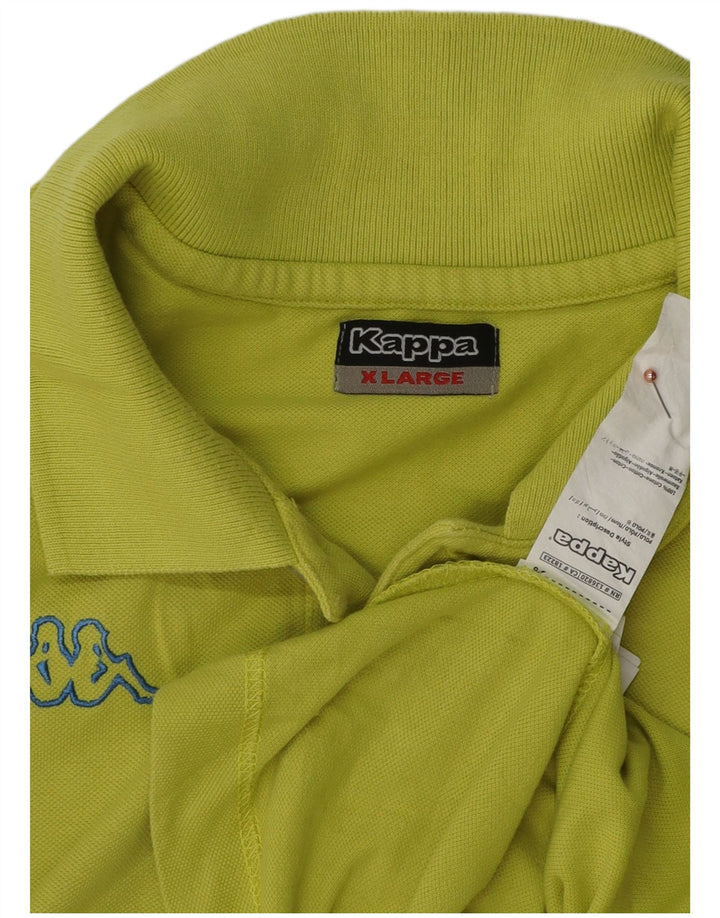 Kappa Herren Poloshirt XL Gelb Baumwolle