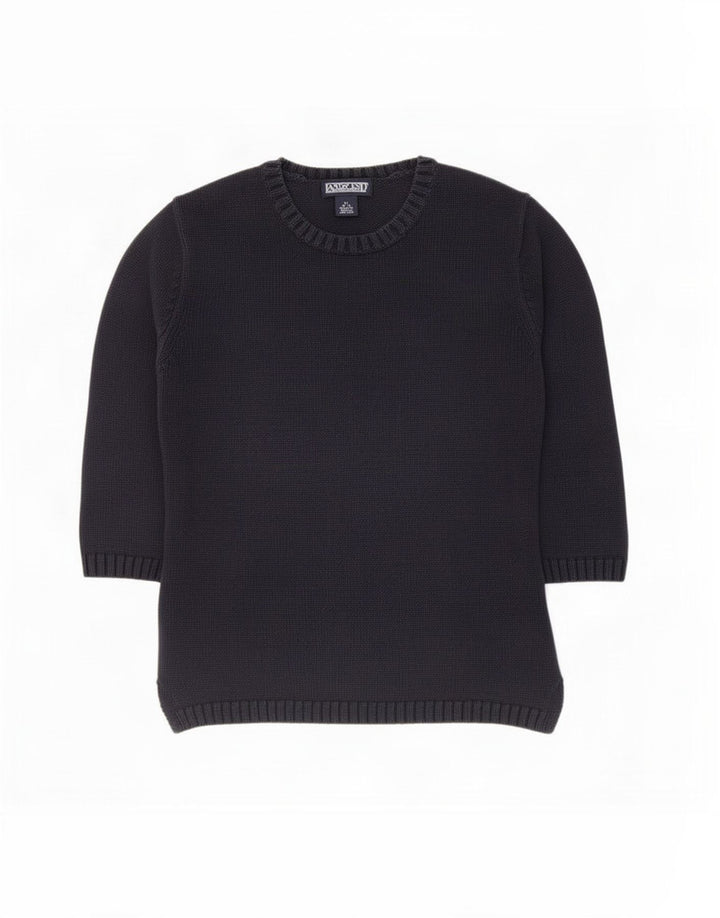 Lands End Jungen-Pullover mit U-Boot-Ausschnitt, 10–11 Jahre, mittleres Marineblau