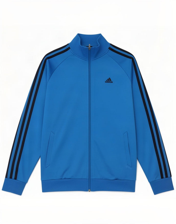 Adidas Jungen Clima 365 Trainingsanzug Top Jacke 15-16 Jahre Blau Polyester