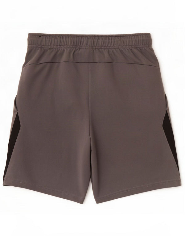 Nike Mens Dri Fit Standard Sport Shorts Small Grey Colourblock Polyester