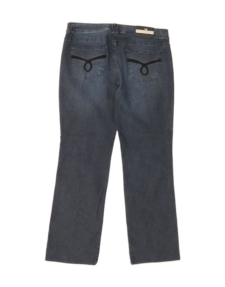 TRUSSARDI Womens Straight Jeans W34 L30 Blue Cotton Vintage Trussardi and Second-Hand Trussardi from Messina Hembry 