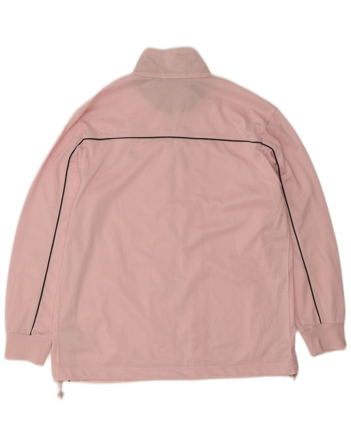 Lotto Damen-Trainingsanzug-Top-Jacke UK 20 2XL Rosa Polyester
