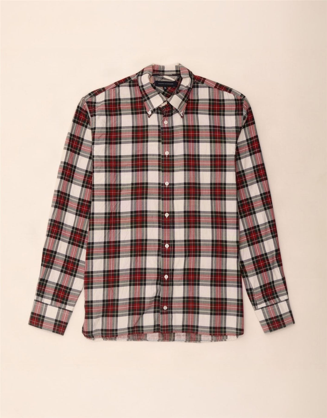 Tommy Hilfiger Herren-Flanellhemd XL, rot kariert, Baumwolle