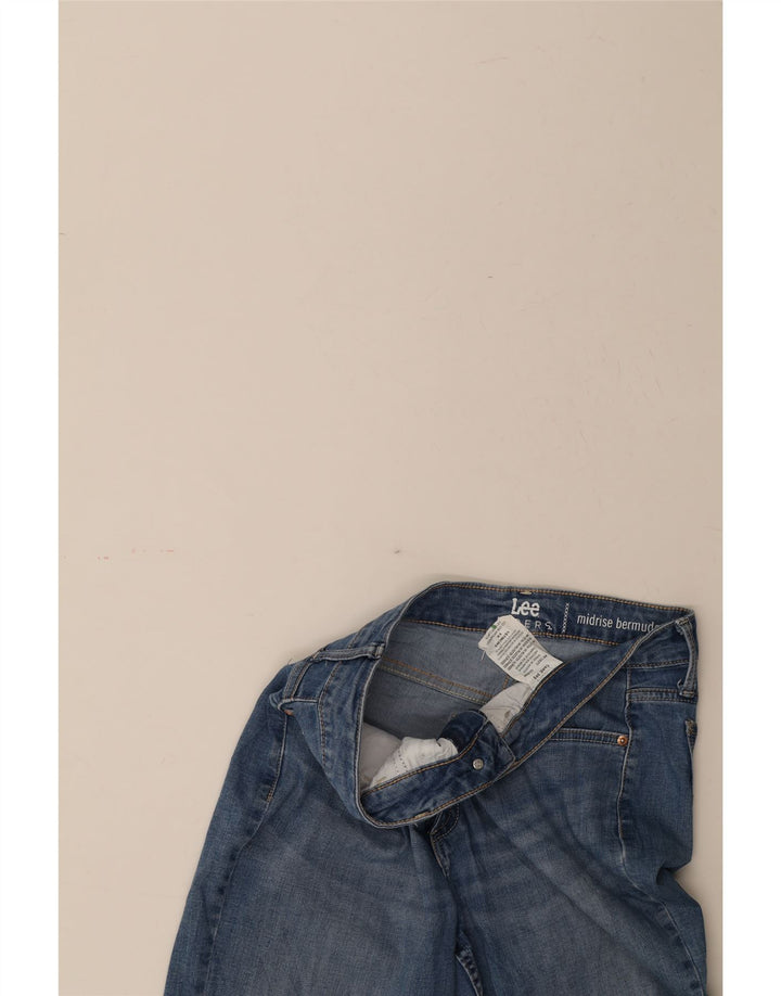 LEE Womens Riders Mid Rise Denim Bermuda Shorts US 8 Medium W30 Blue Vintage Lee and Second-Hand Lee from Messina Hembry 