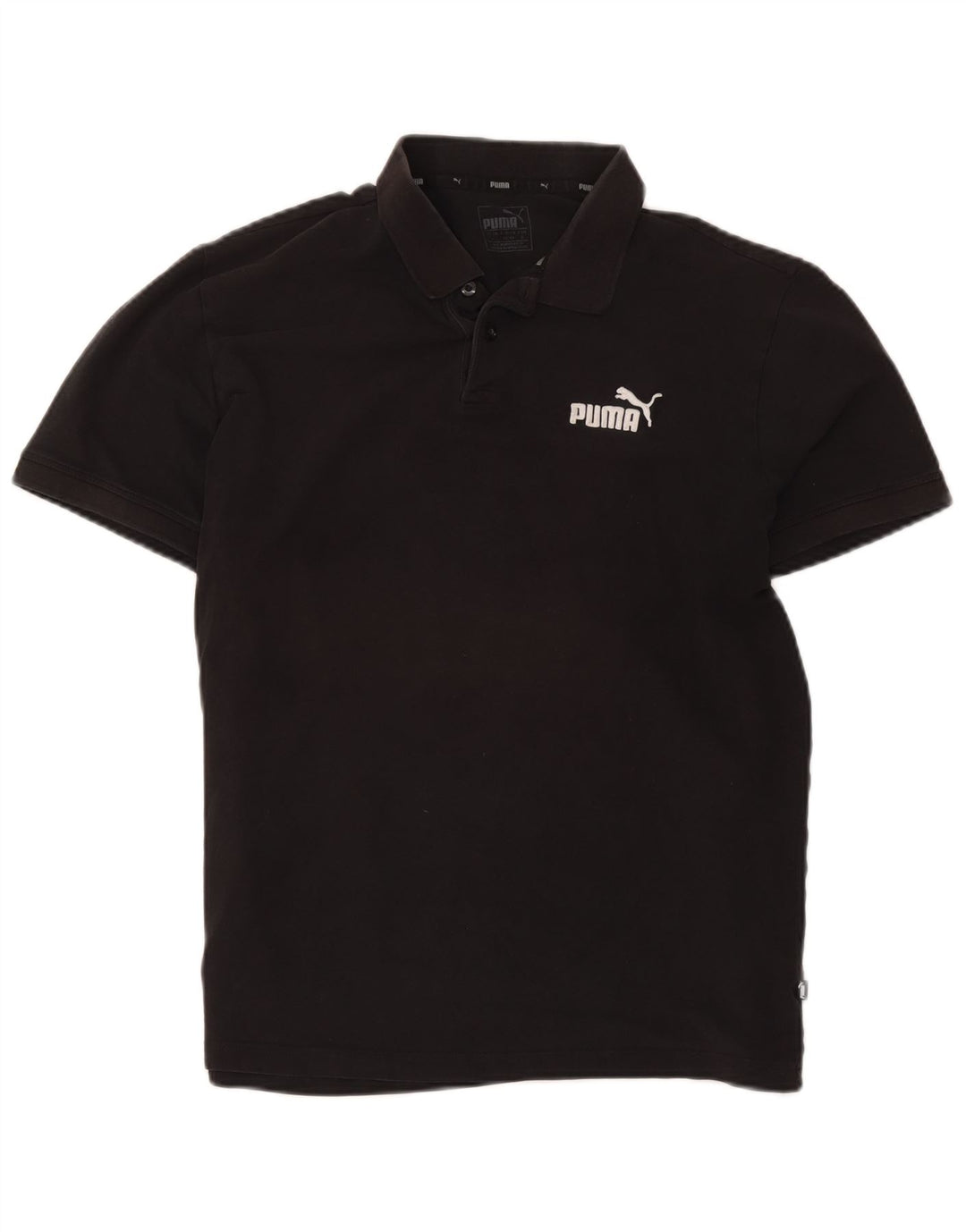 Puma Herren Poloshirt Große schwarze Baumwolle
