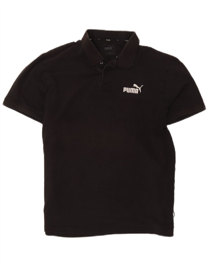 Puma Herren Poloshirt Große schwarze Baumwolle