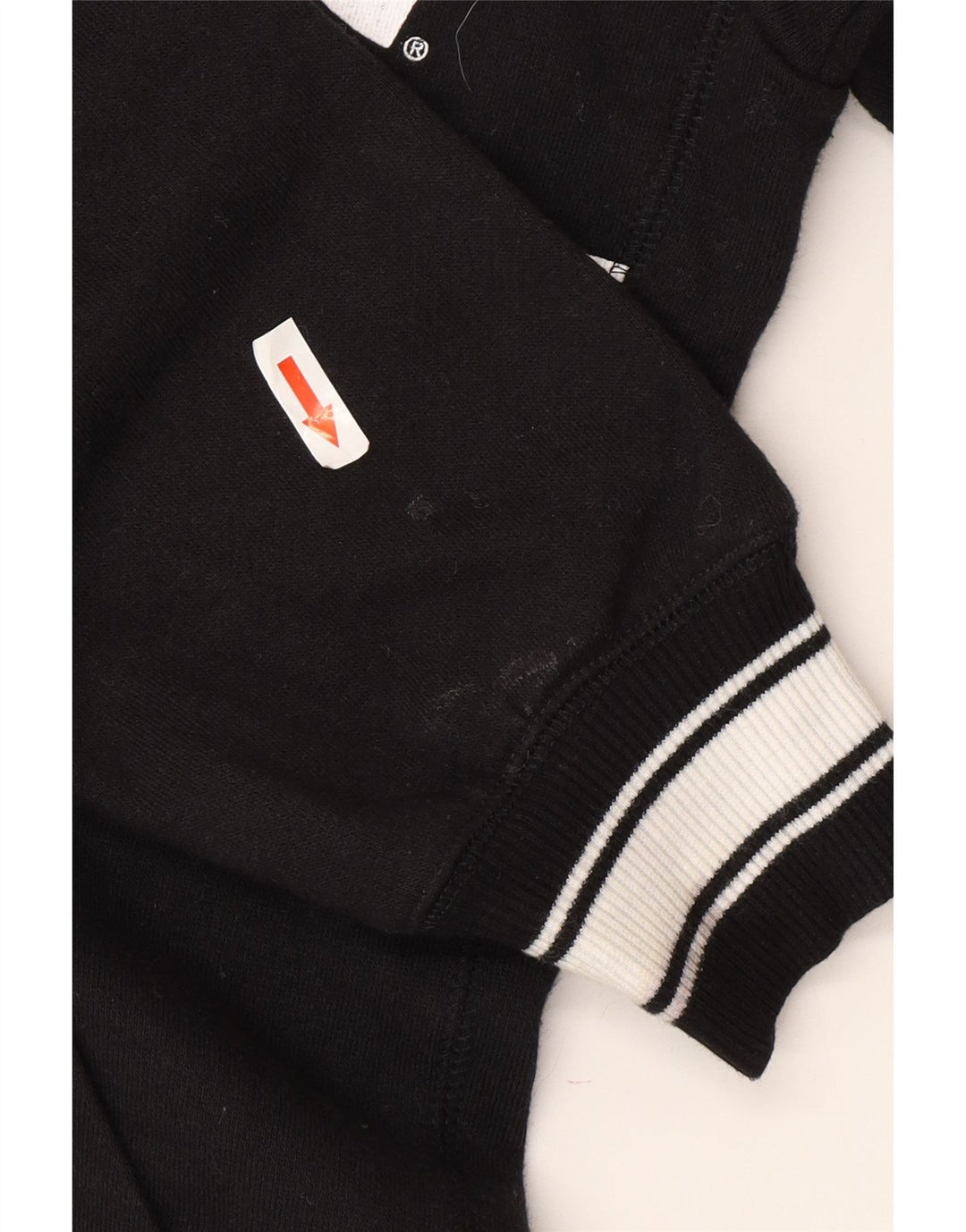 Starter Herren-Kapuzenpullover mit grafischem Reißverschluss, Größe S, schwarze Baumwolle