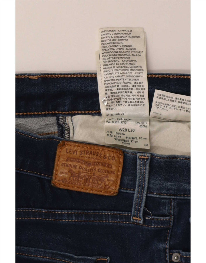 Levi's Damen Straight Jeans W28 L30 Blaue Baumwolle