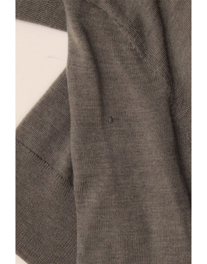 Tommy Hilfiger Herren-Strickjacke, kleine graue Wolle