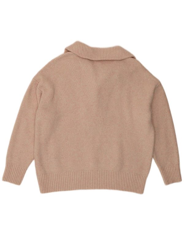 Fat Face Damen Rollkragenpullover Pullover UK 18 XL Rosa Acryl