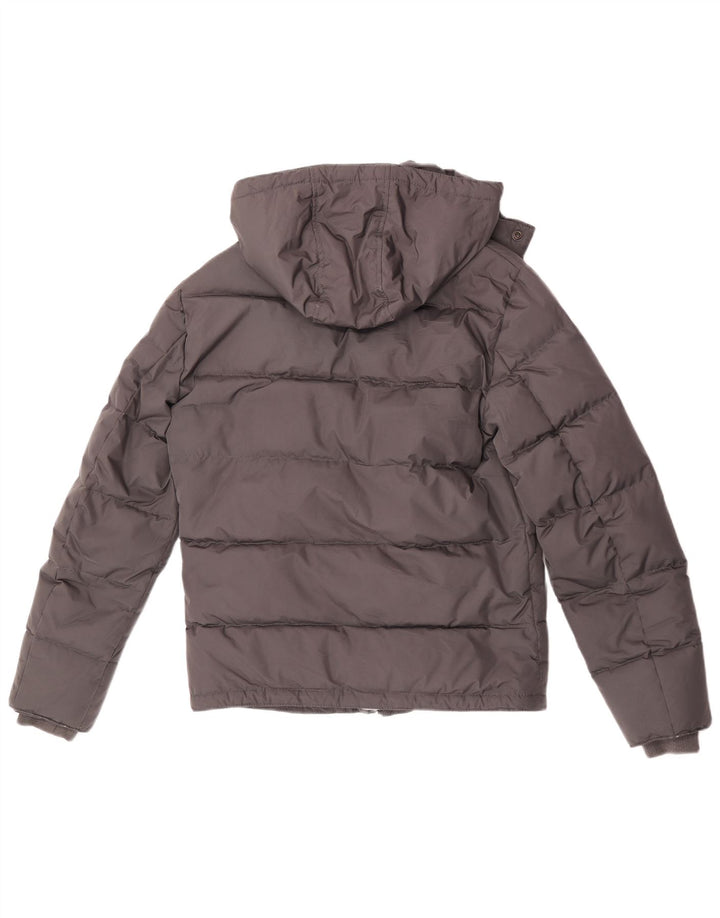 Sisley Herren-Jacke mit Kapuze, wattiert, UK 36, Größe S, grau, Polyester