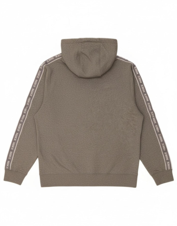 Nike Herren-Kapuzenpullover mit Grafik, mittelgrau gefleckte Baumwolle