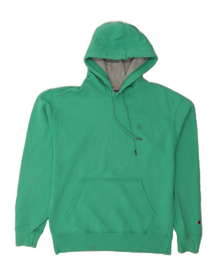 CHAMPION Mens Hoodie Jumper Medium Green Cotton Vintage Champion and Second-Hand Champion from Messina Hembry 