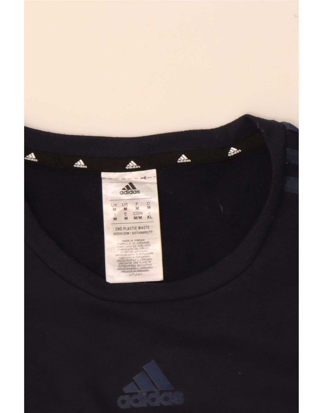 Adidas Herren Sweatshirt Pullover Medium Marineblau Polyester