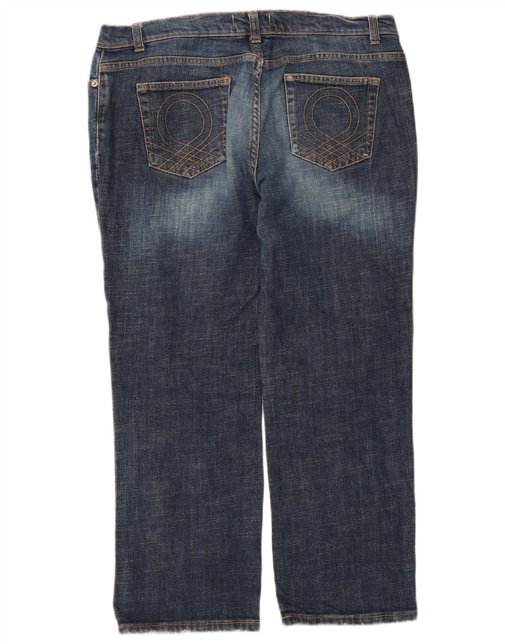 Benetton Damen Kurzjeans W34 L25 Blau