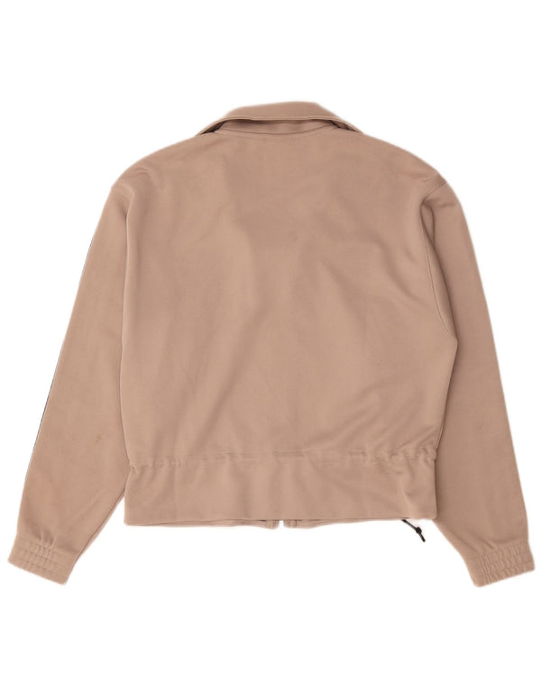 Adidas Damen Übergroße Trainingsjacke, UK 8, Small, Beige, Polyester