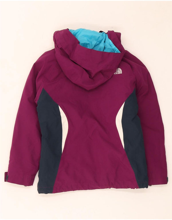 The North Face Mädchen-Skijacke mit Kapuze, 5–6 Jahre, XS, Kastanienbraun, Farbblock