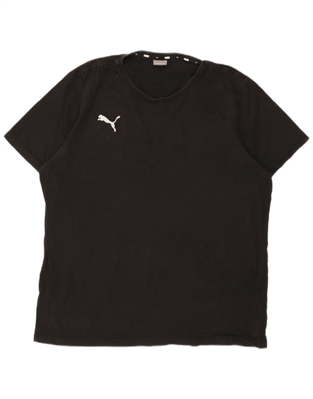 Puma Herren T-Shirt Top 2XL Schwarz Baumwolle