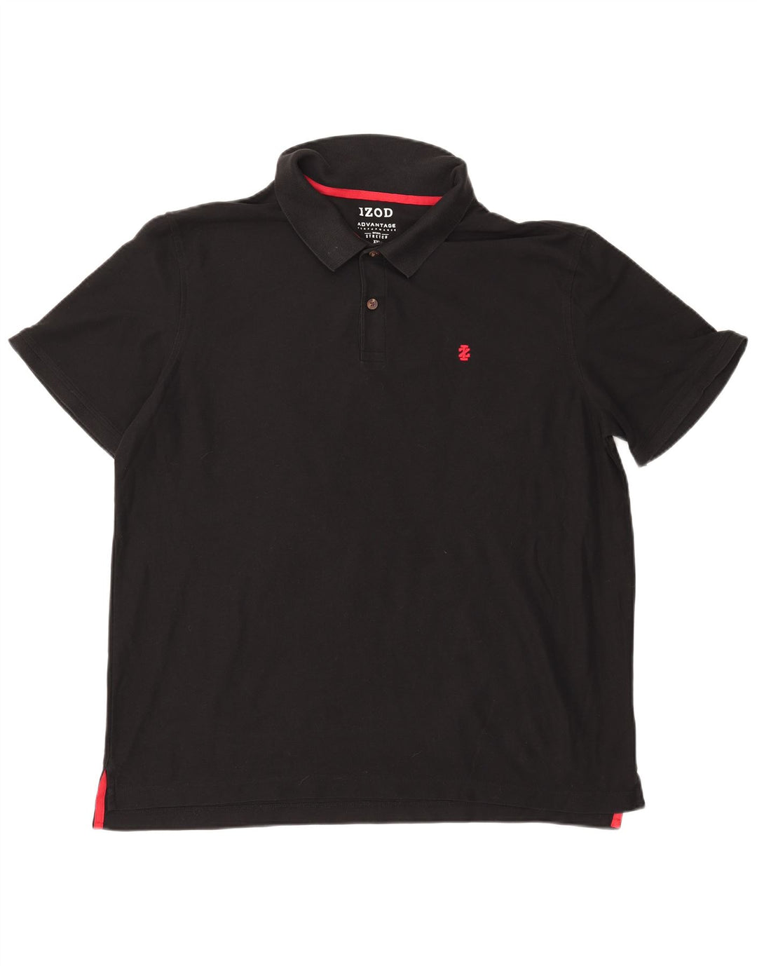 IZOD Herren Poloshirt 2XL Schwarz Baumwolle