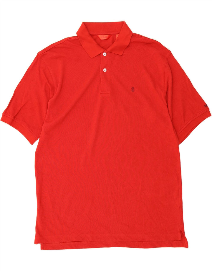 IZOD Mens Polo Shirt Large Red Cotton Vintage Izod and Second-Hand Izod from Messina Hembry 
