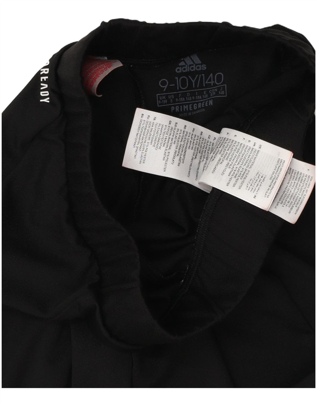 ADIDAS Aeroready Grafik-Leggings für Mädchen, 9–10 Jahre, schwarzes Polyester