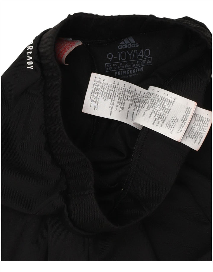 ADIDAS Aeroready Grafik-Leggings für Mädchen, 9–10 Jahre, schwarzes Polyester