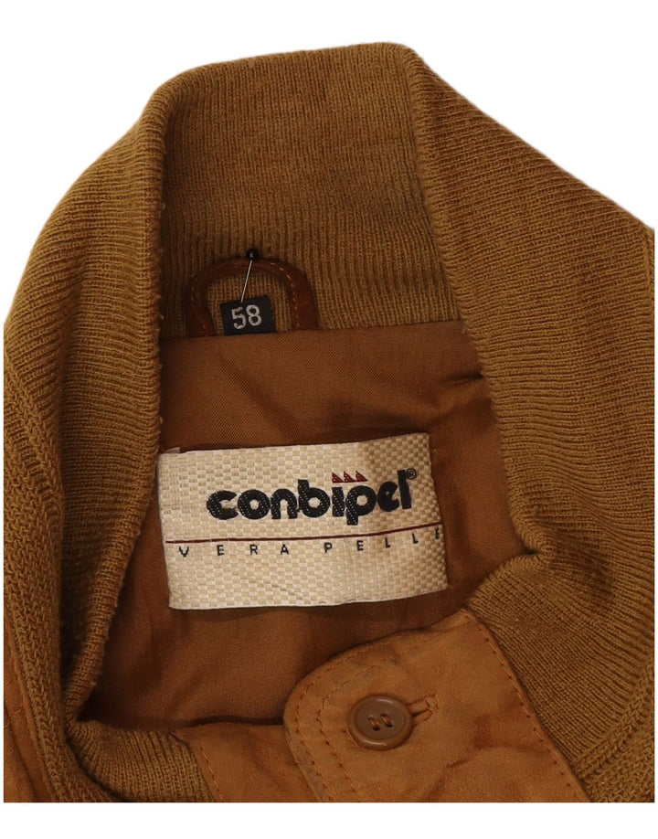Conbipel Herren Wildlederjacke Größe 58 2XL Beige Leder