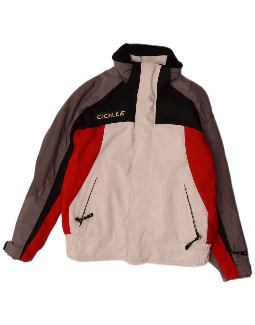 VINTAGE Skijacke für Jungen, 11–12 Jahre, mehrfarbiges Colourblock-Polyester