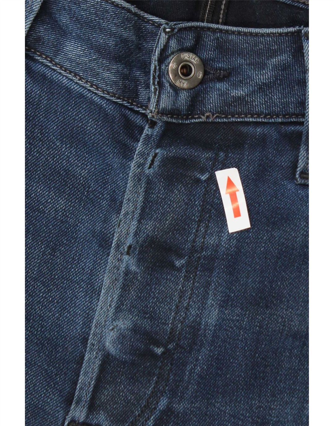 G-Star Raw Herren 3301 Slim Jeans W32 L34 Blaue Baumwolle
