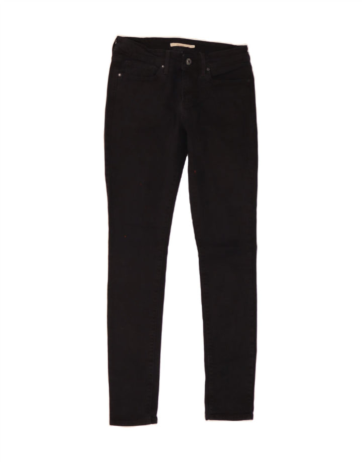 LEVI'S Womens Skinny Jeans W27 L32 Black Cotton Vintage Levi's and Second-Hand Levi's from Messina Hembry 