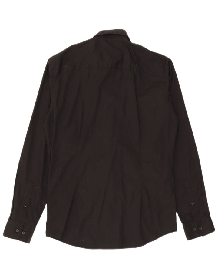 Jack & Jones Herrenhemd Small Schwarz Baumwolle