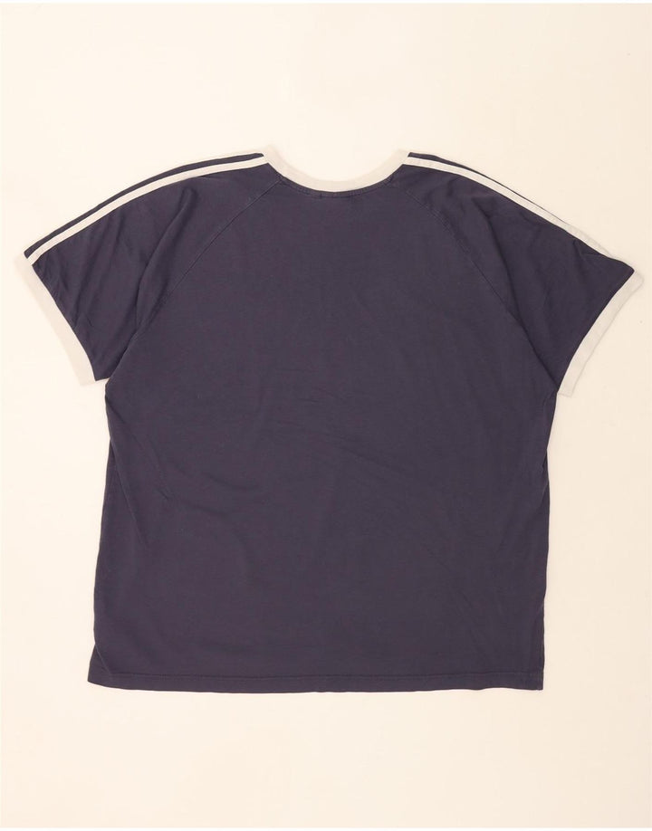 ADIDAS Herren T-Shirt Top 2XL Marineblau Baumwolle