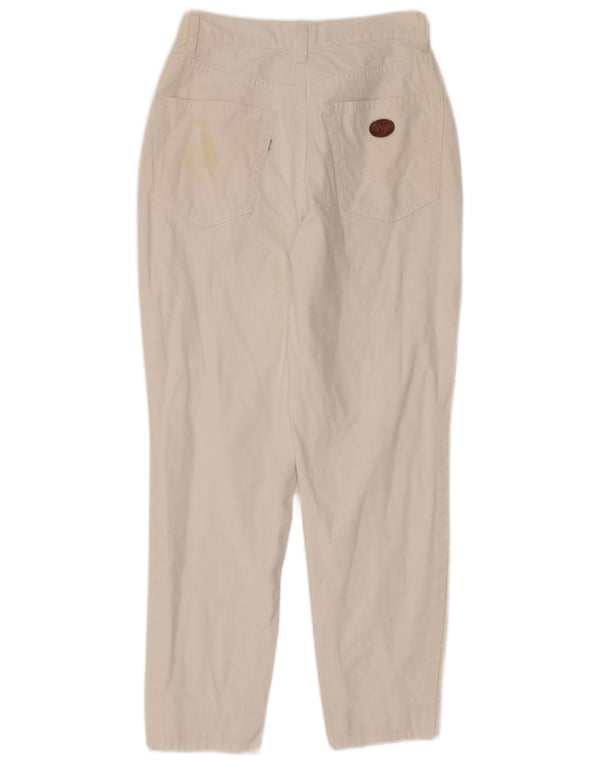 Valentino Damen High Rise Tapered Jeans W31 L26 Weiße Baumwolle