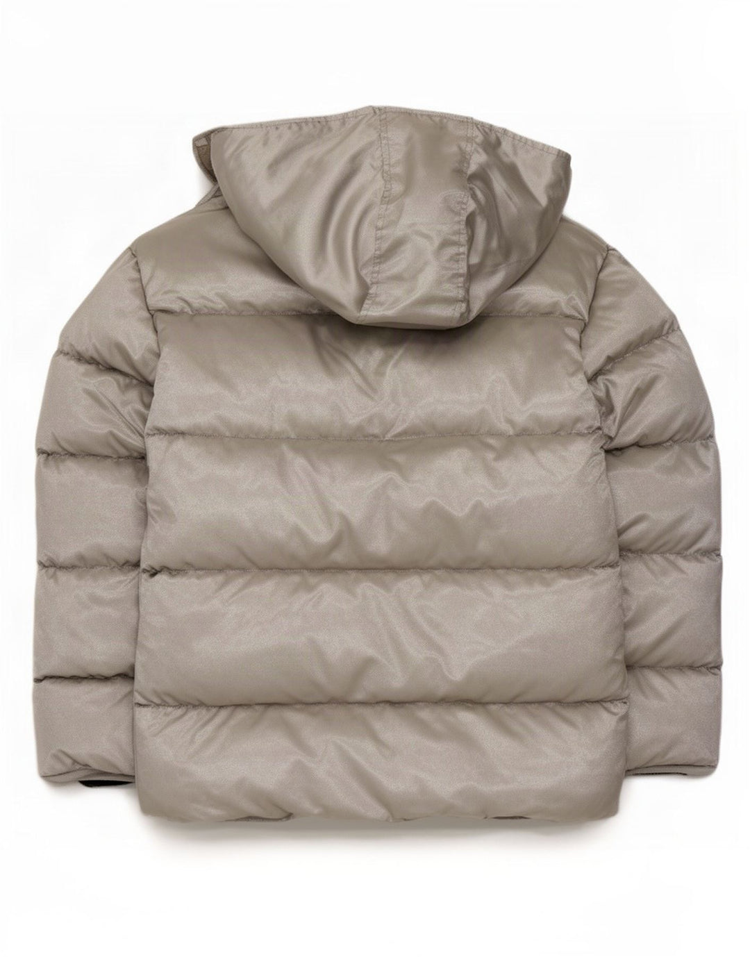 Gap Damen-Kapuzen-Übergröße, wattierte Jacke, UK 16, Größe L, silberfarben, Polyester