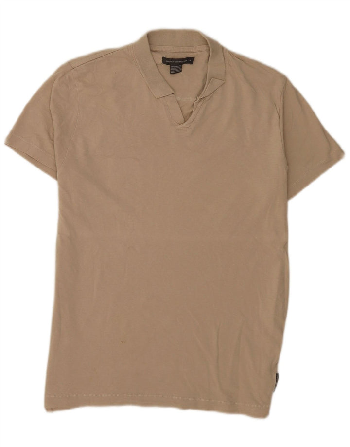 French Connection Herren Poloshirt XL Beige Baumwolle