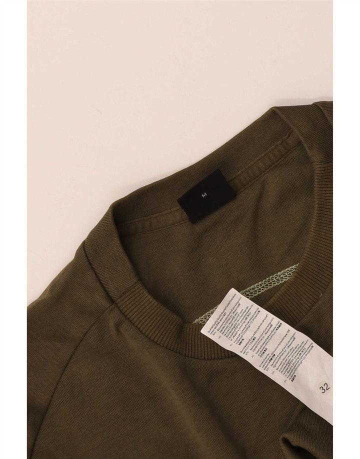 Hugo Boss Herren-Sweatshirt mit Grafik, mittlere Khaki-Baumwolle