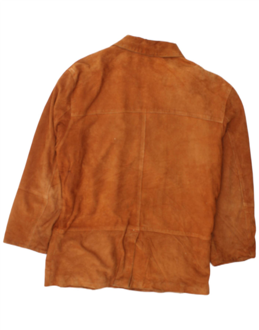 VINTAGE Herren Wildlederjacke IT 50 Großes braunes Leder